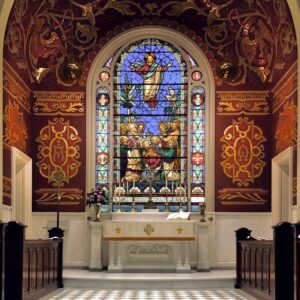white and brown church interior
